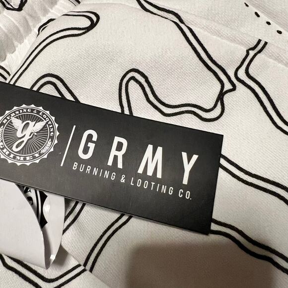 GRIMEY GRMY Shorts Mens Small Cotton Sweat Strange Fruit Geometric - Picture 2 of 8